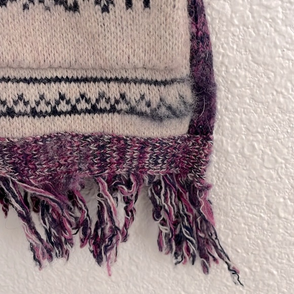 Anthropologie Angel of the North Lamaline Fringe Wool Vest Cardigan Sz XS/S - Picture 7 of 8